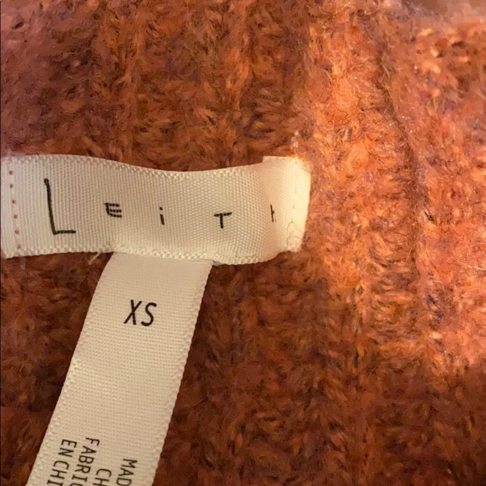 Leith Mock Neck Sweater Raspberry - Picture 8 of 8